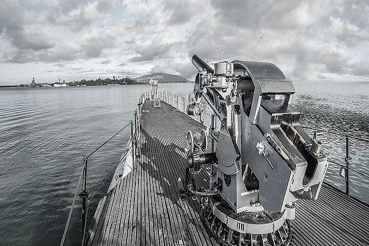 Battleships of World War II at Pearl Harbor from Maui - Photo 1 of 8